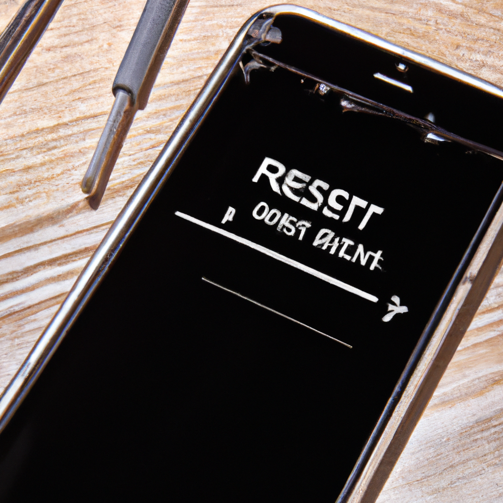 how to factory reset iphone with broken screen